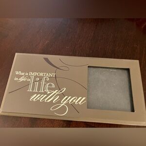 Danielson Designs Rare Quote Frame - Life With You - Holds 2.75” Photo + Plaque